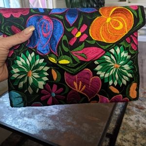 Handmade elegant clutch from Chiapas Mexico